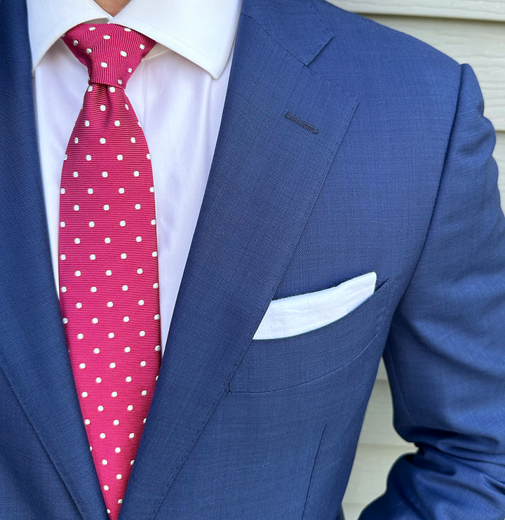 Powell PInk Dot Tie