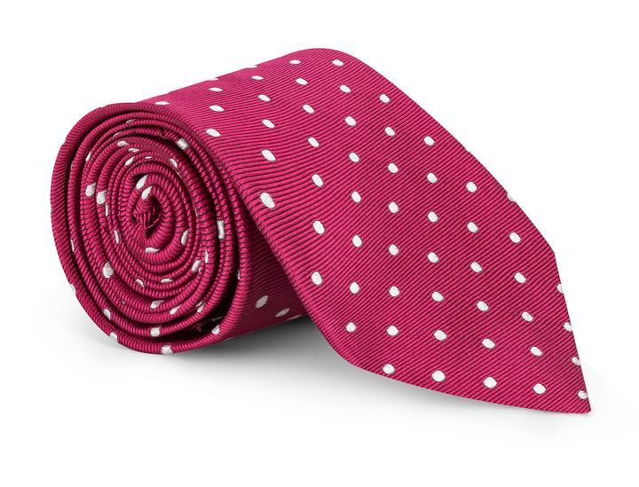 Powell PInk Dot Tie
