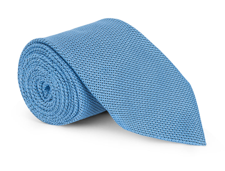 Russel Blue Grenadine Solid Tie