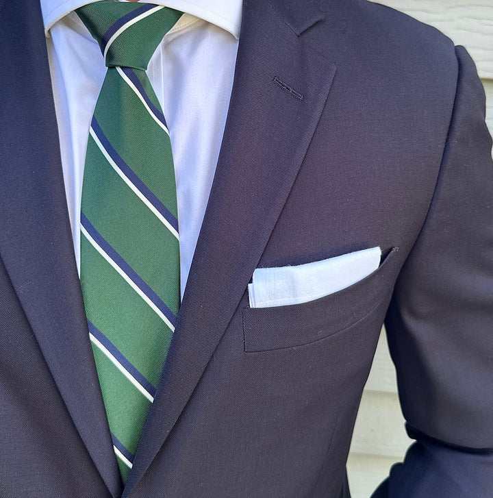 Romer Green Mogador Stripe Tie