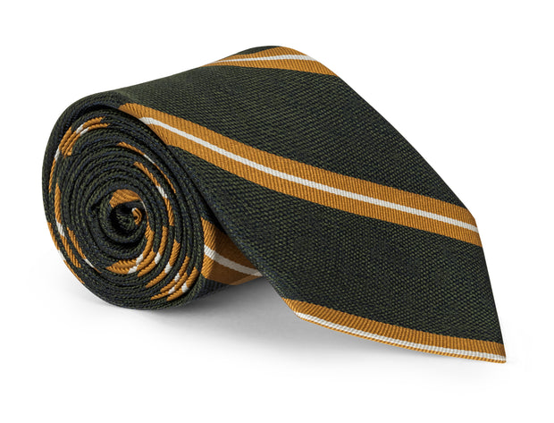 Ross Olive Stripe Tie