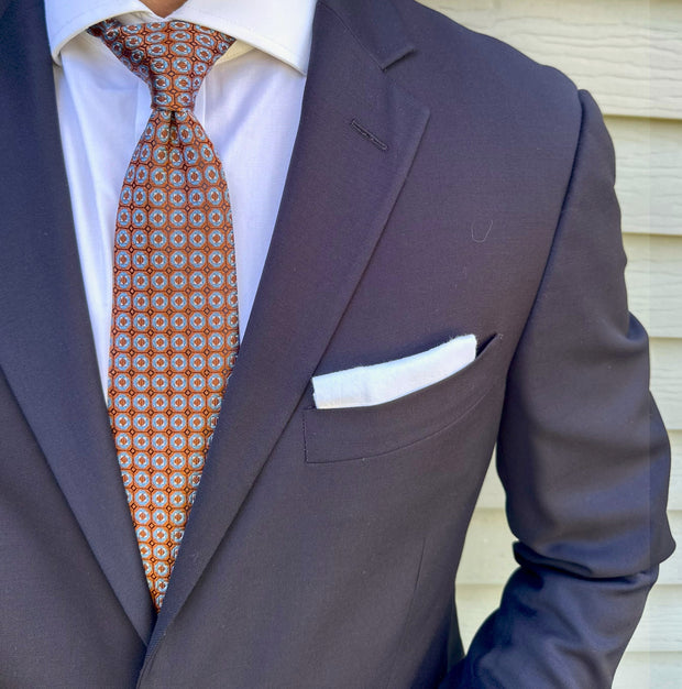 Rowan Orange Geo Tie