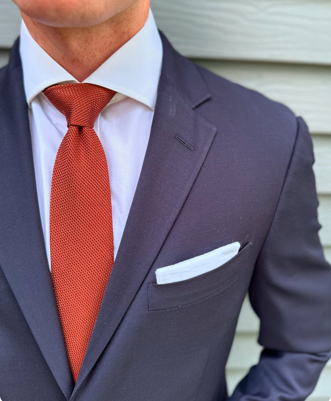 RusselCopperGrenadineSolidTie_