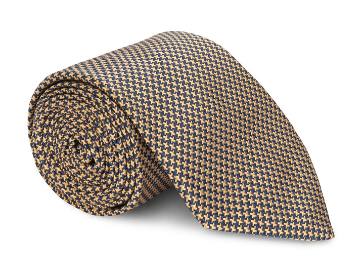 Ryerson Gold Houndstooth Tie