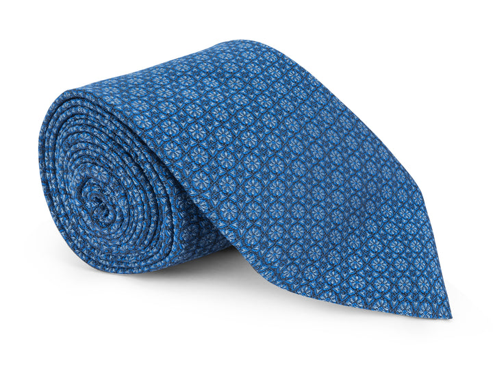 Stafford Tonal Blue Foulard Tie