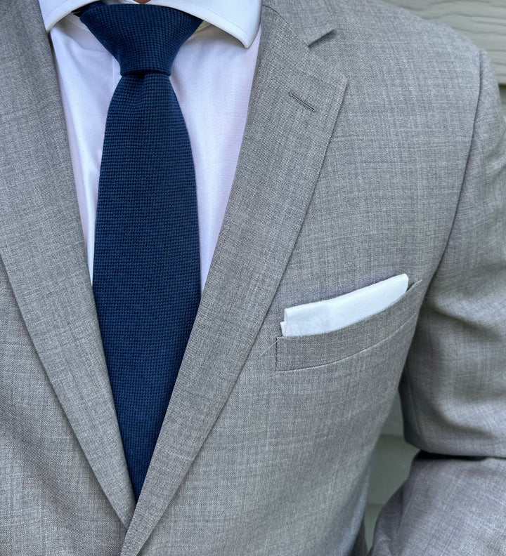Seneca Blue Solid Tie