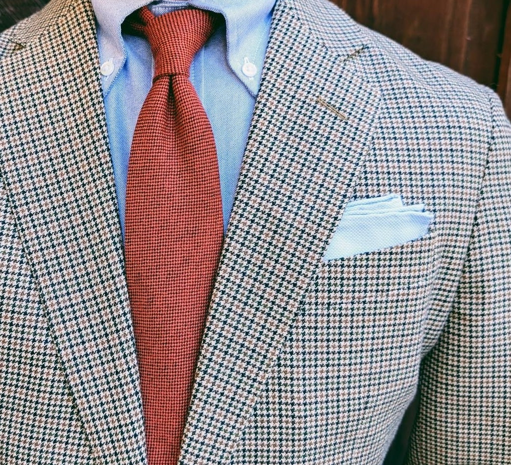 Seneca Terracotta Solid Tie