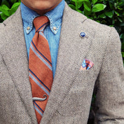 Sommer Rust Wool Stripe Tie