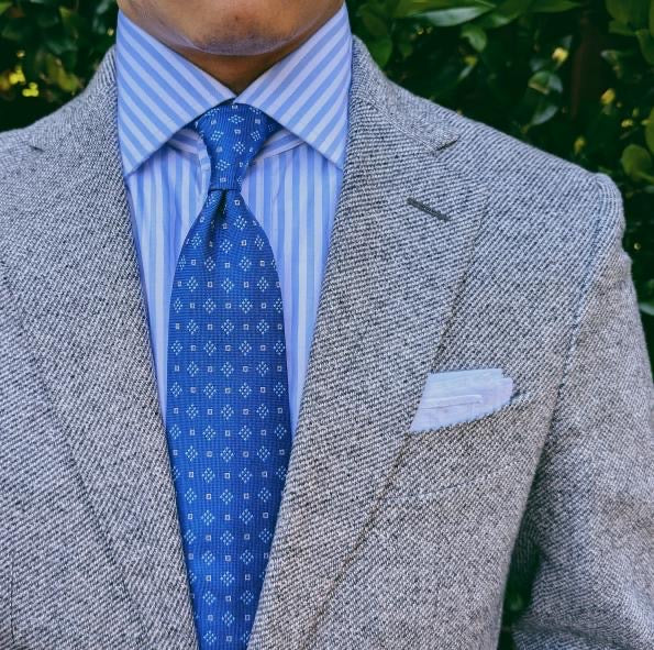 Sullivan Blue Geo Tie