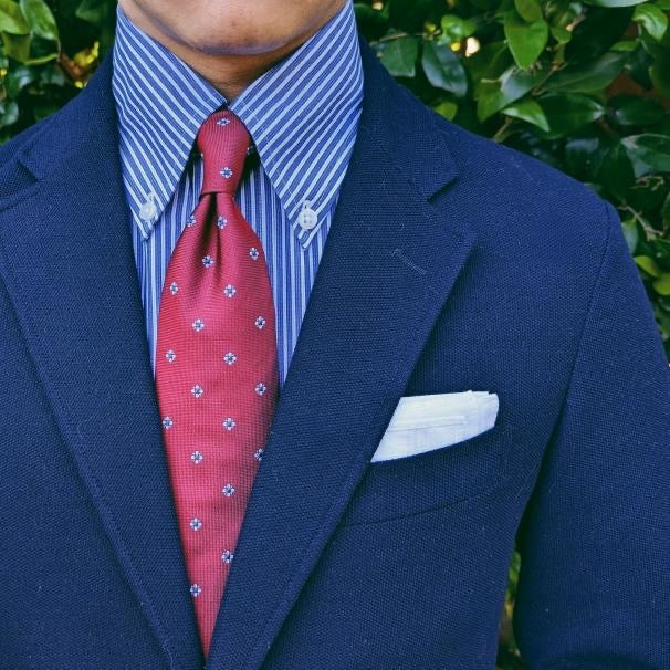 Thompson Red Foulard Tie