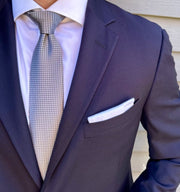 Tilson Silver Semi-Solid Tie