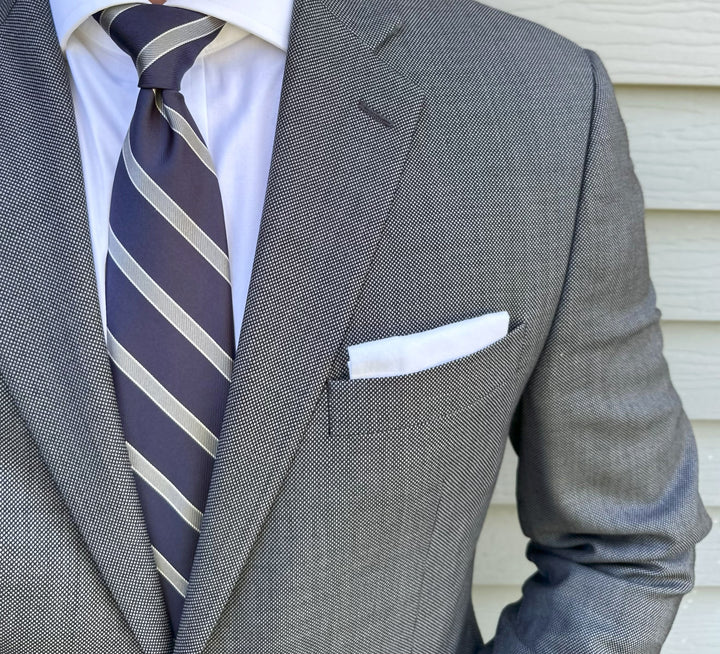 Travis Navy Stripe Tie