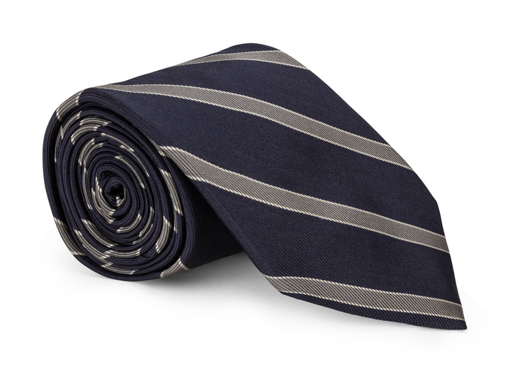 Travis Navy Stripe Tie