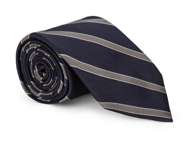 Travis Navy Stripe Tie
