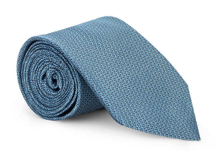 Varet Blue Semi Solid Geo Tie