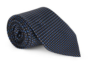Wallace Black Satin Foulard Tie