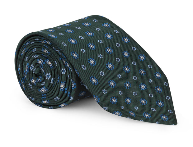 Watson Dark Green Foulard Tie