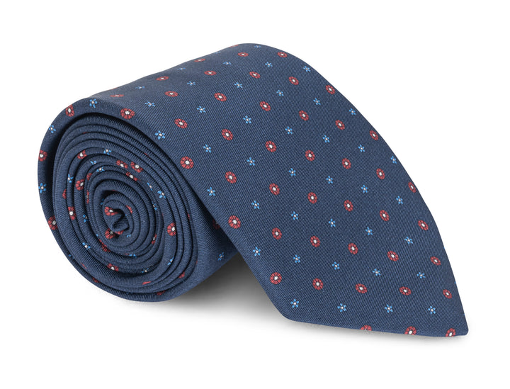 Bowen Navy Foulard Tie