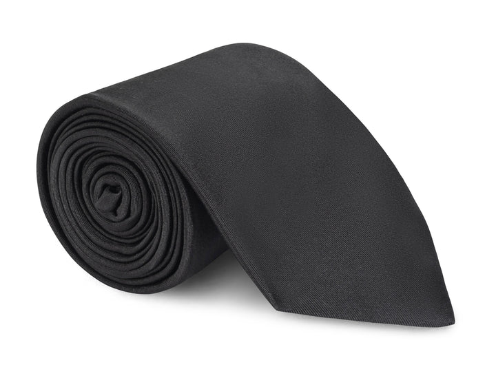 Claremont Black Satin Solid Tie