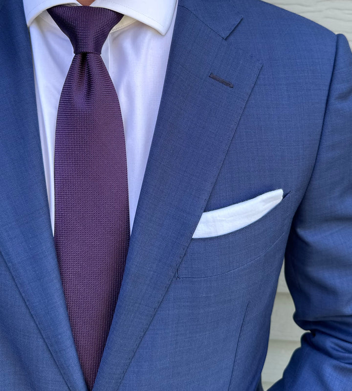 Mallory Purple Solid Tie