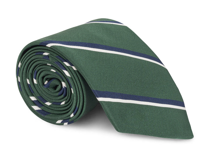 Romer Green Mogador Stripe Tie