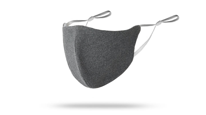 Black/Grey Solid Face Mask