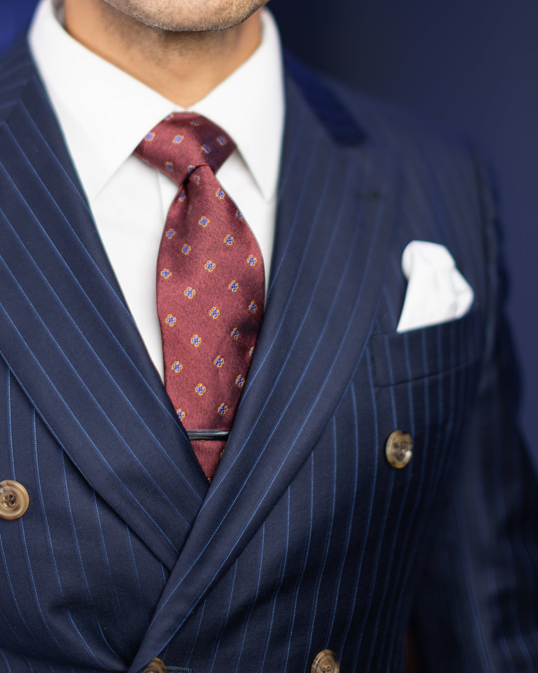 Corona Garnet Floral Tie