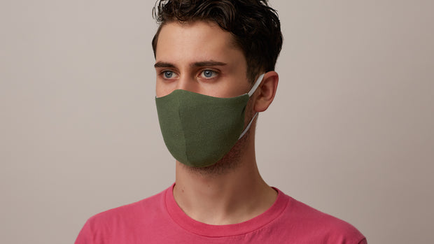 Green Solid Face Mask