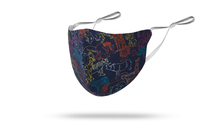 Neon Safari Face Mask