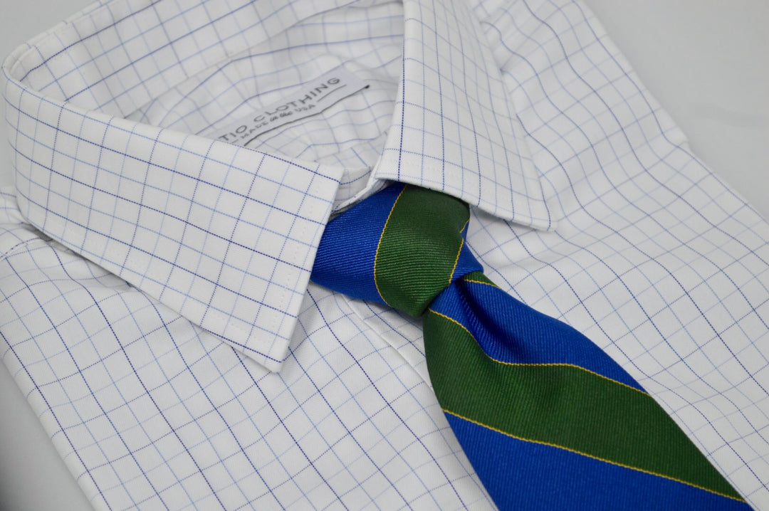 Murray Striped Tie Green