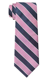 Sherman Striped Tie Pink