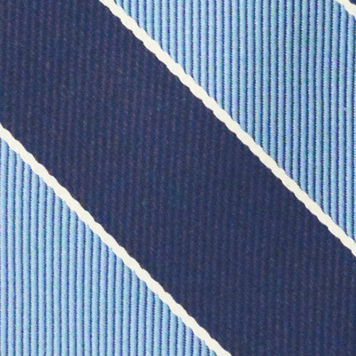 Sherman Striped Tie Blue