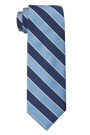 Sherman Striped Tie Blue