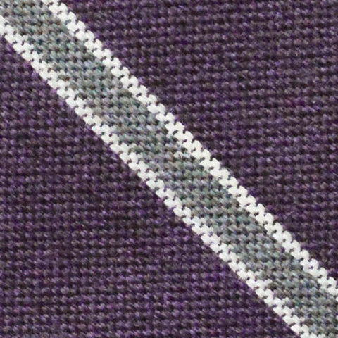 Thayer Striped Tie Purple