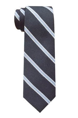 Thayer Striped Tie Navy