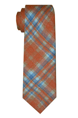 Sutton Plaid Tie Sienna
