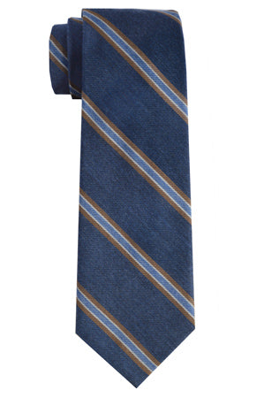 Crosby Striped Tie Navy