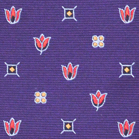 Harrow Flower Tie Purple