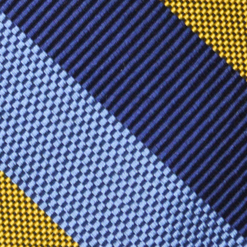 Borden Stripe Tie Yellow/Blue