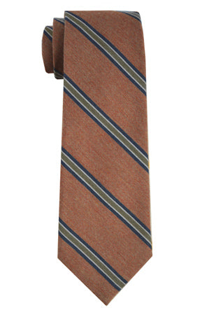 Crosby Stripe Tie Rust