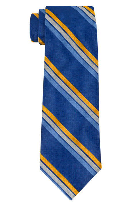 Vesey Striped Tie Blue
