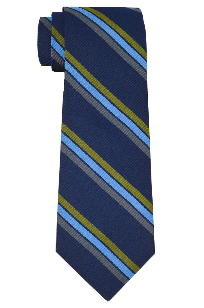 Vesey Striped Tie Navy/Blue