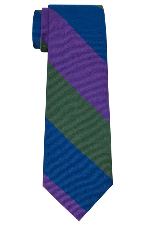 Harrison Striped Tie Purple