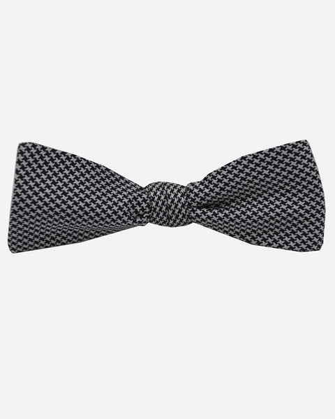 Corbin Houndstooth Bow Tie Black/White