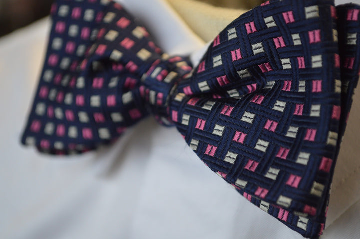 Kensington Geo Bow Tie Navy