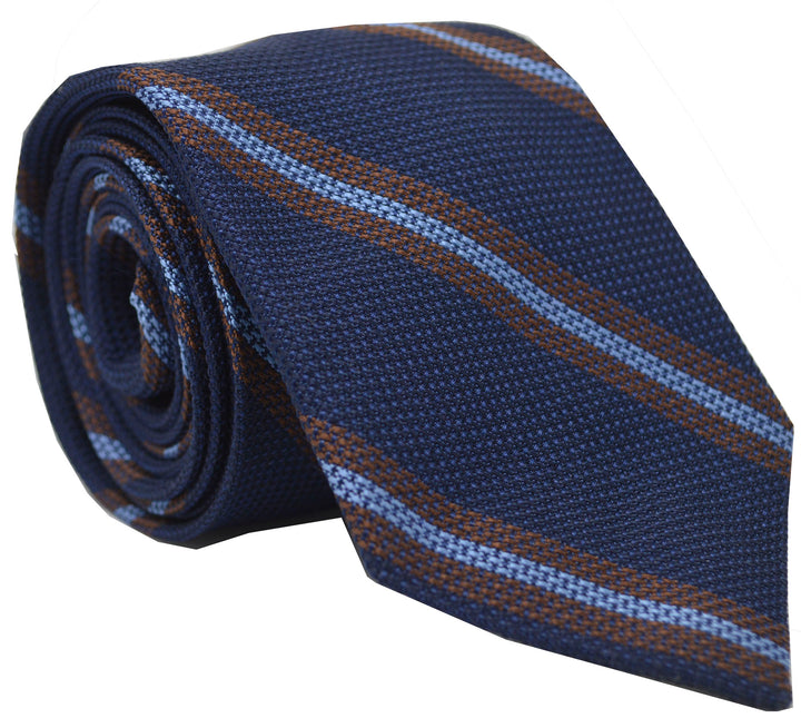 Parsons Grenadine Stripe Tie Navy