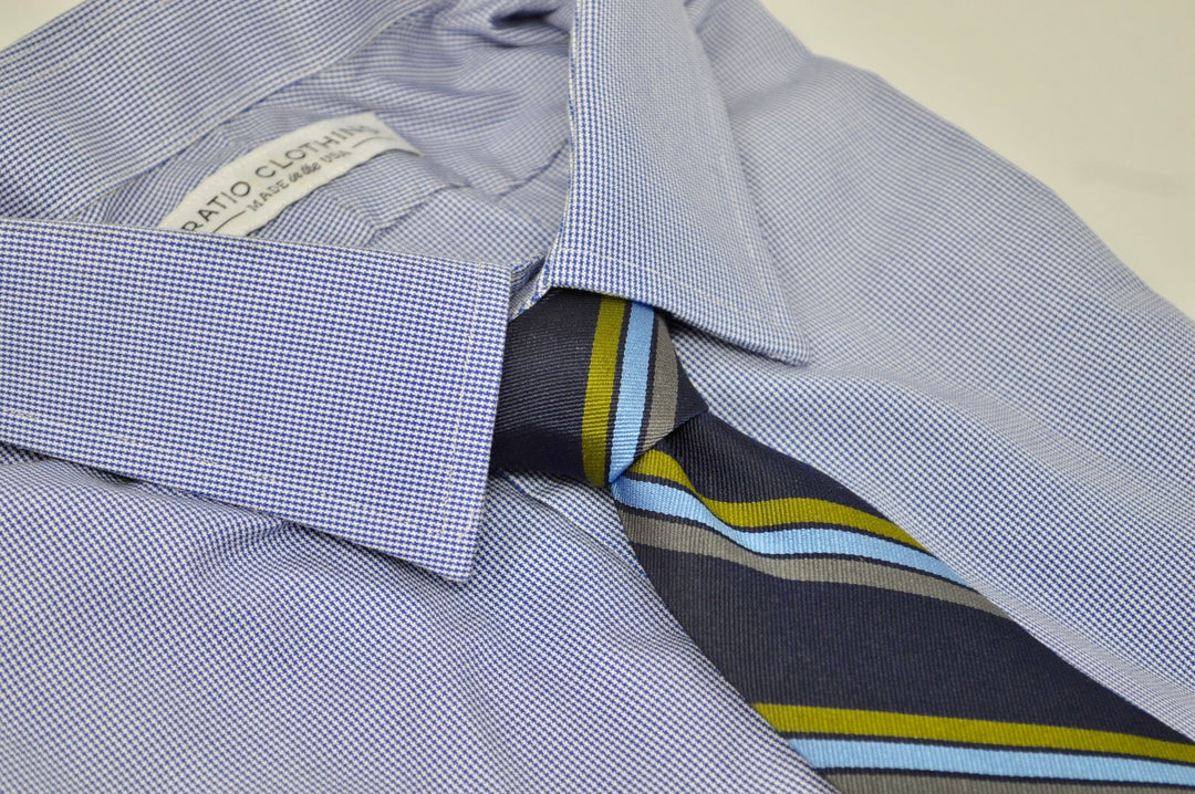 Vesey Striped Tie Navy/Blue