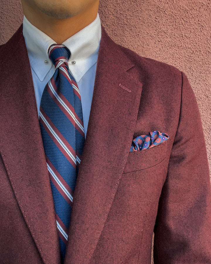 Hester Navy Stripe Tie