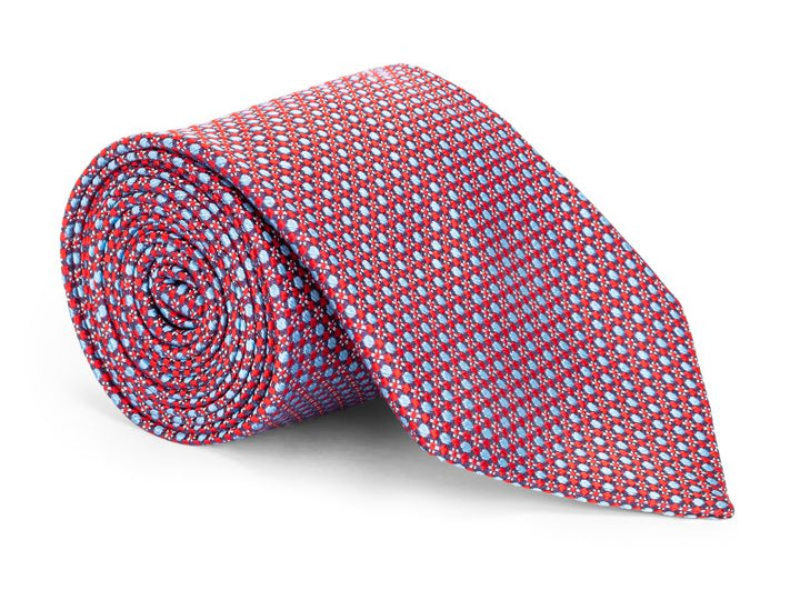 Bennett Red Micro Dot Tie