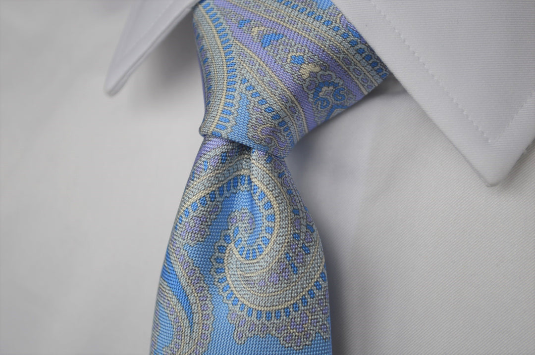 Otis Panama Paisley Tie Blue